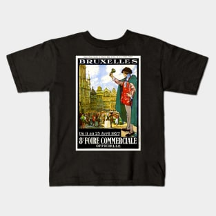 Brussels Belgium Trade Fair 1930 Kids T-Shirt